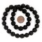 The Bead Chest Carved Swirl Round Onyx Beads 12mm Black Gemstone 16 Inch Strand
